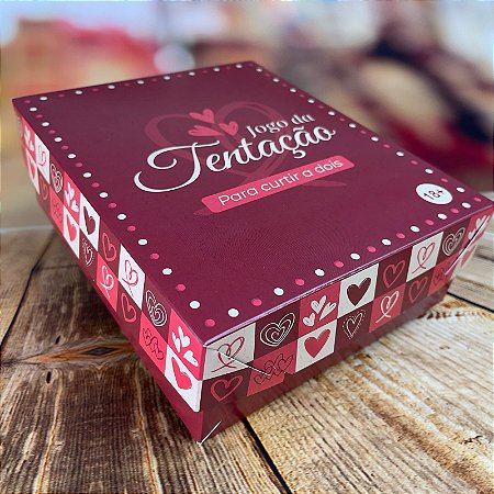 05  CAIXA JOGOS DE TENTAÇÃO  DIA DOS NAMORADOS (6 DOCES)  CORAÇÕES 19,3X16X6,5 cm  5476 (IDEIA NAMORADOS 2025)