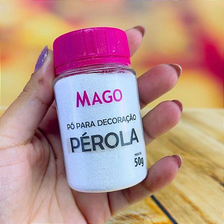 1 PÓ PARA DECORAÇÃO PEROLA 50G (MAGO)