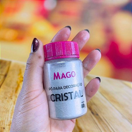 1 PÓ PARA DECORAÇÃO CRISTAL 40G (MAGO)