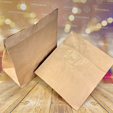 100 SACO  DELIVERY KRAFT  SOS LISO 25 KG - A37 X L18 X C30 CM (EXTRAGG)