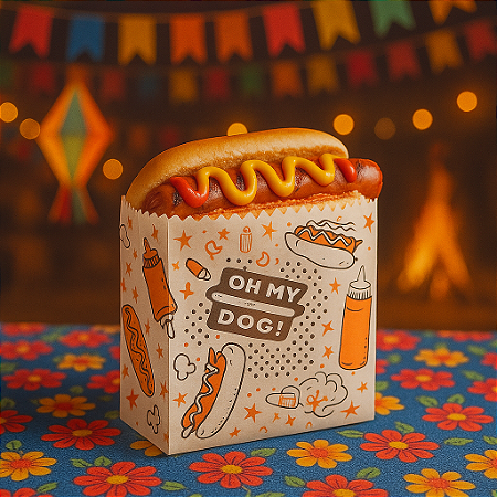 100 SACO HOT DOG CACHORRO QUENTE (PLUMA)