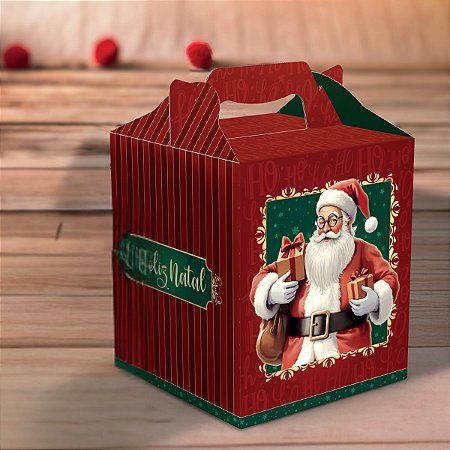 10 CAIXA PANETONE MALETA C/ ALCA - NOEL 5706 (NATAL 2025 IDEIA)