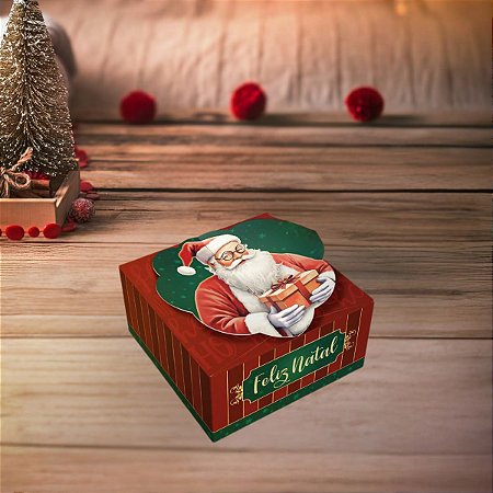 10 CAIXA 04 DOCES NATAL 8X8X4 LOCK - NOEL 5718 (NATAL 2025 IDEIA)