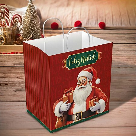 10 SACOLA NATAL G 24X17X26 - NOEL 5735 (NATAL 2025 IDEIA)