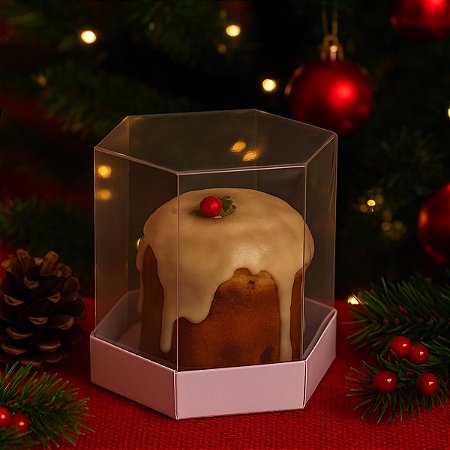10 CAIXA MINI PANETONE SEXTAVADA 10X10X12 5229 (NATAL 2025 IDEIA)