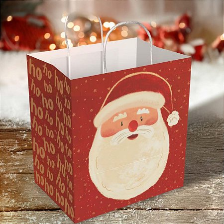 10 SACOLA  DE NATAL G 24X17X26- CONTO DE NATAL 5634 (NATAL 2025 IDEIA)