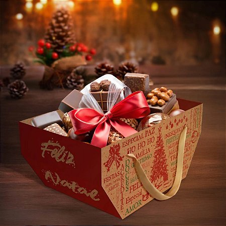 10 CESTA C/ ALCA - NATAL ESSENCIA 5657 KRAFT  (NATAL 2025 IDEIA)