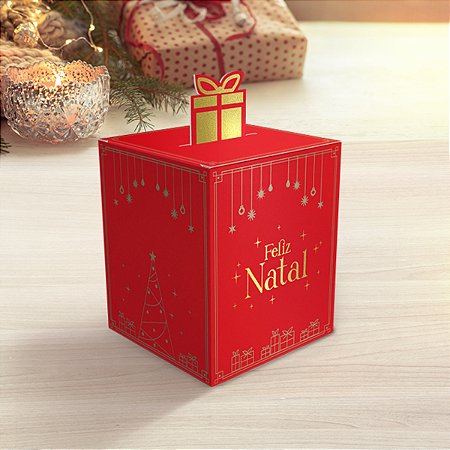 10 CAIXA NATAL 10X10X12 POP UP - HOT STAMPING 5690 (NATAL 2025 IDEIA)