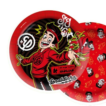 8 PRATO PAPEL REDONDO 18 cm ENALDINHO REGINA