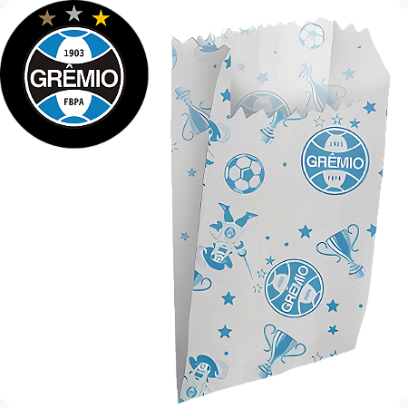 50 SACO DE PIPOCA HOT DOG GRÊMIO Regina