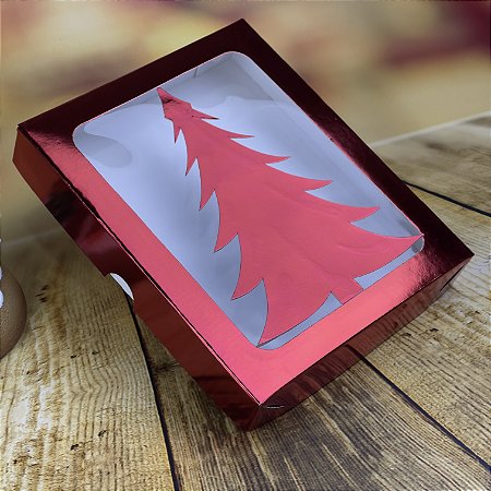 10 CAIXAS KB 5 ARVORE DE NATAL 9,5X16,0X3,0 VERMELHO ( NATAL CHOCOBRAZ 2025 )