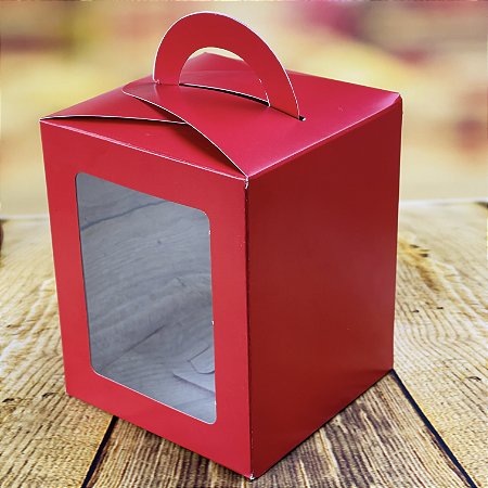 5 CAIXAS P/ PANETONES 100G VERMELHO OUTLET - D27 122350