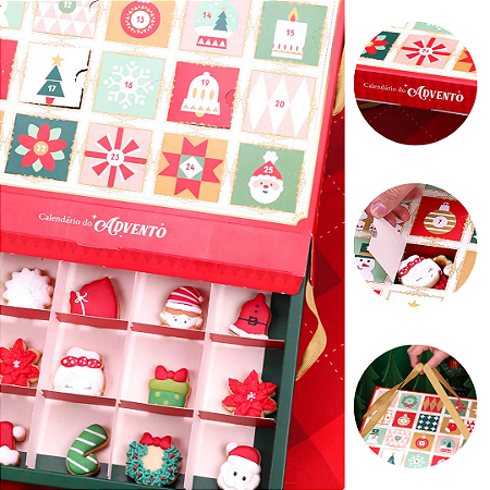 5 CAIXA  CALENDARIO ADVENTO PARA 25 DIAS 5258 ( JANGO NATAL 2025 )