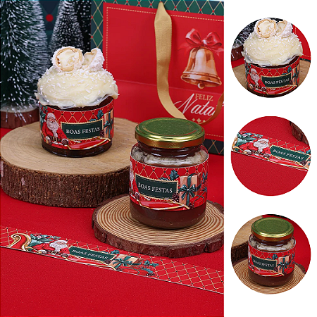 20 CINTA PARA MINI PANETONE VINTAGE 5279 ( JANGO NATAL 2025 )