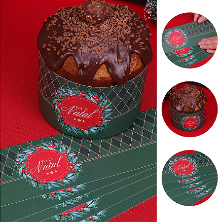 10 CINTA PARA PANETONE 500G VINTAGE 5223 ( JANGO NATAL 2025 )