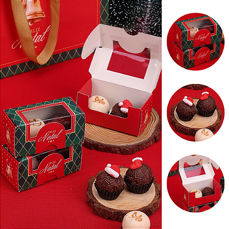 10 CAIXA PARA 2 DOCES NATAL VINTAGE 5067 ( JANGO NATAL 2025 )