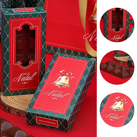 10 CAIXA PARA BARRA 150G NATAL COM VISOR VINTAGE 5145 ( JANGO NATAL 2025 )