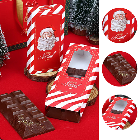 10 CAIXA PARA BARRA 300G NATAL COM VISOR VINTAGE 5151  ( JANGO NATAL 2025 )