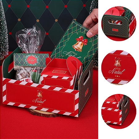 5 CESTA NATAL 12,5X22X15 VINTAGE 5230 ( JANGO NATAL 2025 )