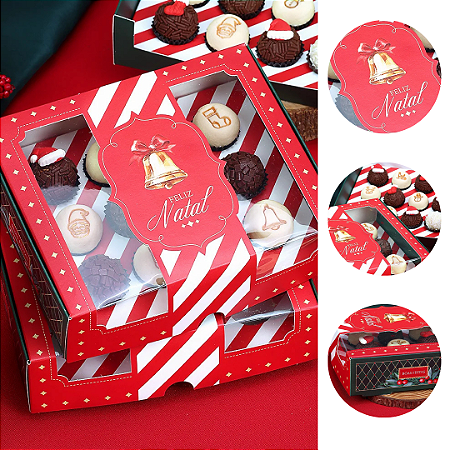 10 CAIXA PARA 12 OU 20 DOCES VINTAGE 5085 ( JANGO NATAL 2025 )