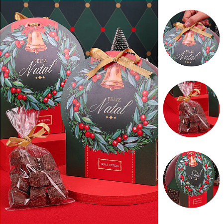 10 EMBALAGEM LEMBRANCINHA  NATAL GLOBO DE NEVE VINTAGE 5337 ( JANGO NATAL 2025 )