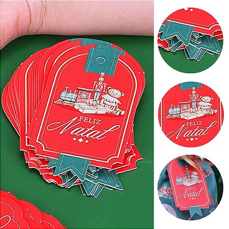 20 TAGS NATAL BANDEIROLA TRADIÇÃO 5251 ( JANGO NATAL 2025 )