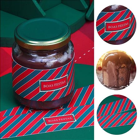 20 CINTA PARA MINI PANETONE TRADIÇÃO 5276 ( JANGO NATAL 2025 )