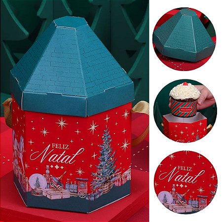 5 CASINHA PARA MINI PANETONE TRADIÇÃO 5173 ( JANGO NATAL 2025 )