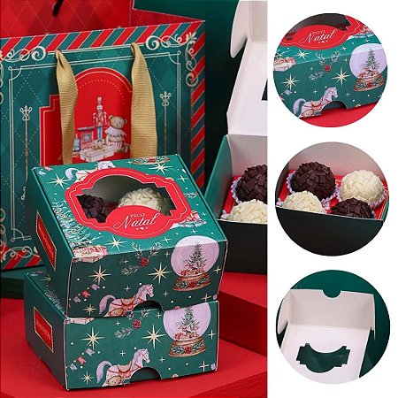 10 CAIXA PARA 4 DOCES DOCES NATAL TRADIÇÃO 5070 ( JANGO NATAL 2025 )