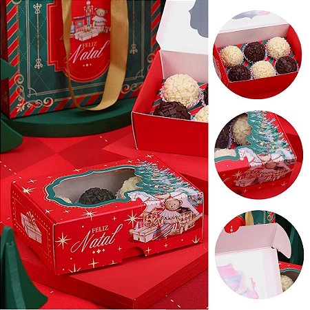 10 CAIXA PARA 6 DOCES NATAL TRADIÇÃO 5076 ( JANGO NATAL 2025 )