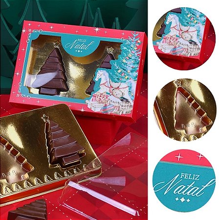 10 CAIXA P/ 2 BOMBONS COM BLISTER DUO  ARVORE  TRADIÇÃO 5385 ( JANGO NATAL 2025 ) 5290