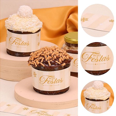 20 CINTA PARA MINI PANETONE CLÁSSICA 5277 ( JANGO NATAL 2025 )