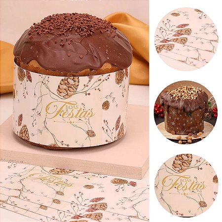 10 CINTA PARA PANETONE 500G CLÁSSICA 5221 ( JANGO NATAL 2025 )