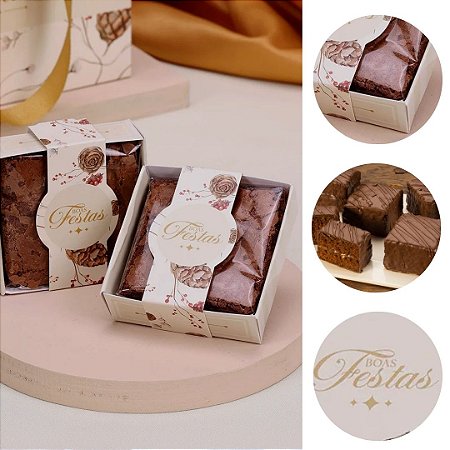 25 CAIXA PARA BROWNIE NATAL CLÁSSICA 5202 ( JANGO NATAL 2025 )