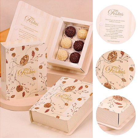 5 CAIXAS LIVRINHO NATAL 6 DOCES CLÁSSICA 5188 ( JANGO NATAL 2025 )