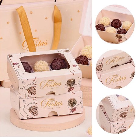 10 CAIXA PARA 6 DOCES NATAL CLASSICA 5078 ( JANGO NATAL 2025 )