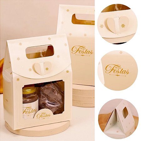 10 SACOLA  NATAL COM VISOR PEQUENA  CLÁSSICA 5122 ( JANGO NATAL 2025 )