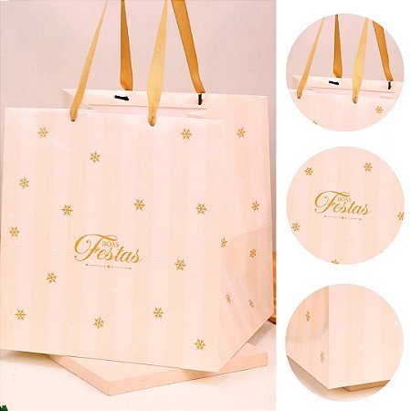 10 SACOLA NATAL GRANDE  CLÁSSICA 5048 ( JANGO NATAL 2025 )