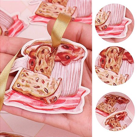 20 TAGS NATAL PANETONE DOCE NATAL 5166 ( JANGO NATAL 2025 )