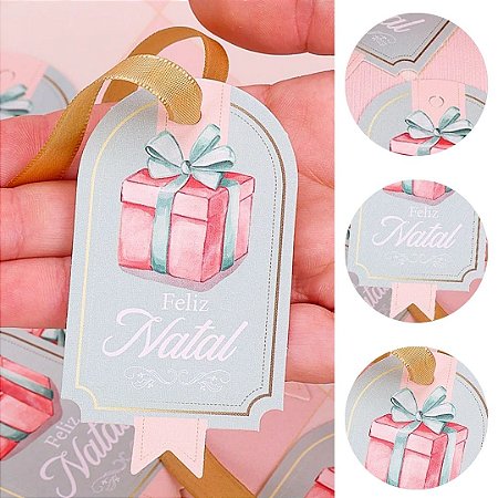 20 TAGS NATAL BANDEIROLA DOCE NATAL 5250 ( JANGO NATAL 2025 )