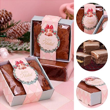 25 CAIXA PARA BROWNIE NATAL DOCE NATAL 5199 ( JANGO NATAL 2025 )