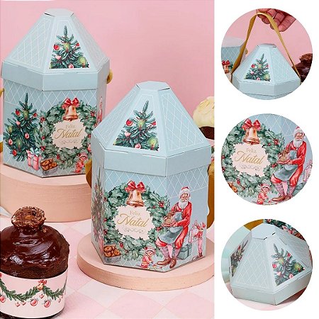 5 CASINHA PARA MINI PANETONE DOCE NATAL 5171 ( JANGO NATAL 2025 )