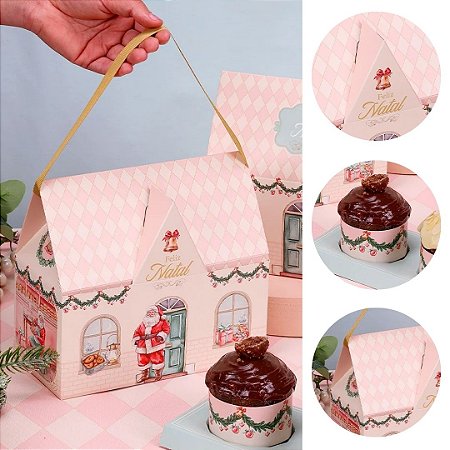 5 CASINHA PARA 2 MINI PANETONES DOCE NATAL 5159 ( JANGO NATAL 2025 )