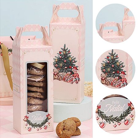 10 CAIXA PARA PRESENTE NATAL 8X6,5X20CM DOCE NATAL 5243 ( JANGO NATAL 2025 )