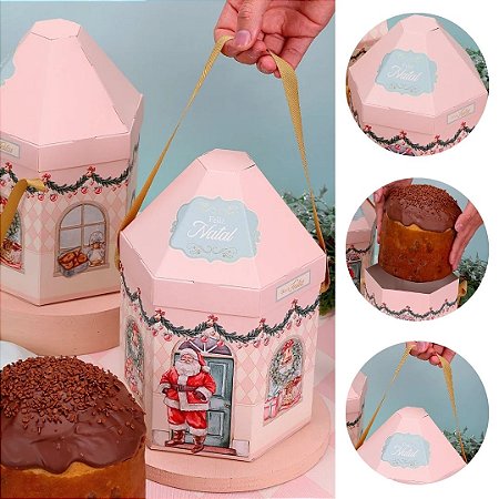 5 CASINHA NATAL GRANDE PARA PANETONE DOCE NATAL 5178 ( JANGO NATAL 2025 )