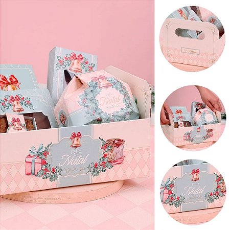 5 CESTA NATAL 12,5X22X15 DOCE NATAL 5225 ( JANGO NATAL 2025 )