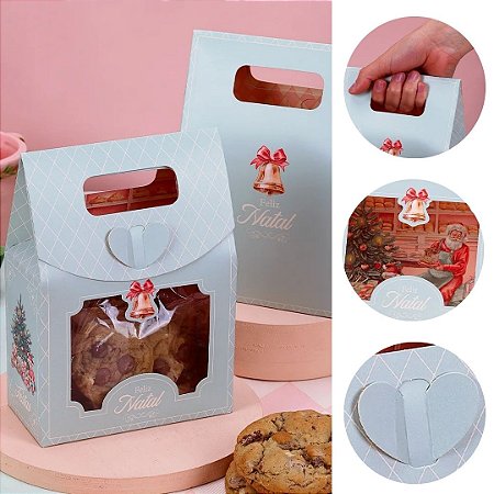 10 SACOLA  NATAL COM VISOR PEQUENA  DOCE NATAL 5118 ( JANGO NATAL 2025 )