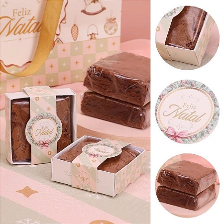 25 CAIXA PARA BROWNIE NATAL GRAÇA 5200  ( JANGO NATAL 2025 )