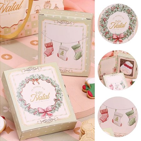 10 CARTÃO P/ BISCOITOS NATAL GRAÇA 5087 ( JANGO NATAL 2025 )