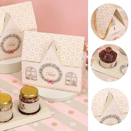 5 CASINHA PARA 2 MINI PANETONES GRAÇA 5160 ( JANGO NATAL 2025 )